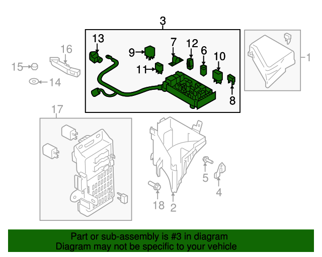 82290XA11A Fuse Box 20102014 Subaru Tribeca Subaru Parts Exchange