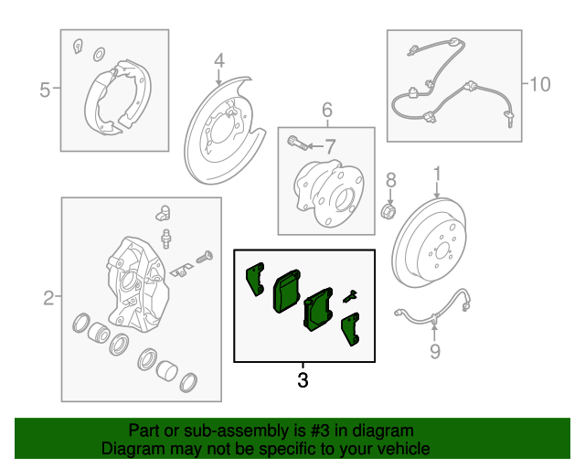 26696VA000 Brake Pads 20182020 Subaru WRX STI World OEM Parts Subaru