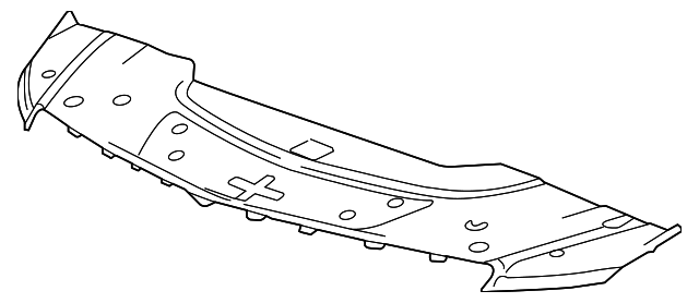 Cadillac GM OEM Radiator Core Support-Sight Shield Splash Cover Panel 23205335