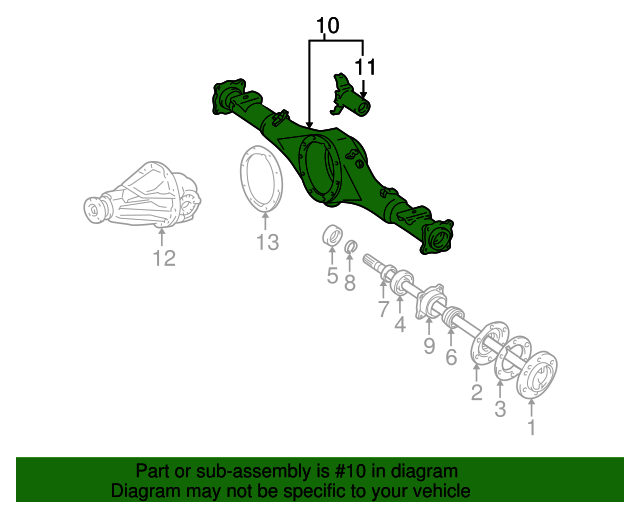 2004 Toyota Axle Housing 4211035890 Toyota Parts Center