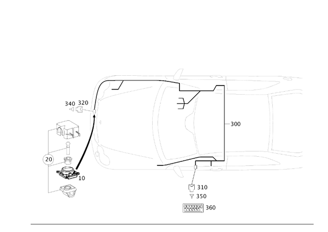 2003-2009 Mercedes-Benz Wiring Harness 209-540-41-08 | Mercedes-Benz Parts