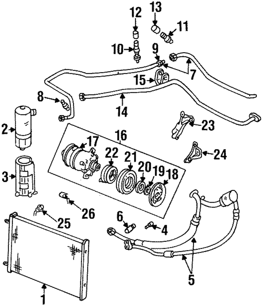 Air Conditioning Compressor - GM (89019366)