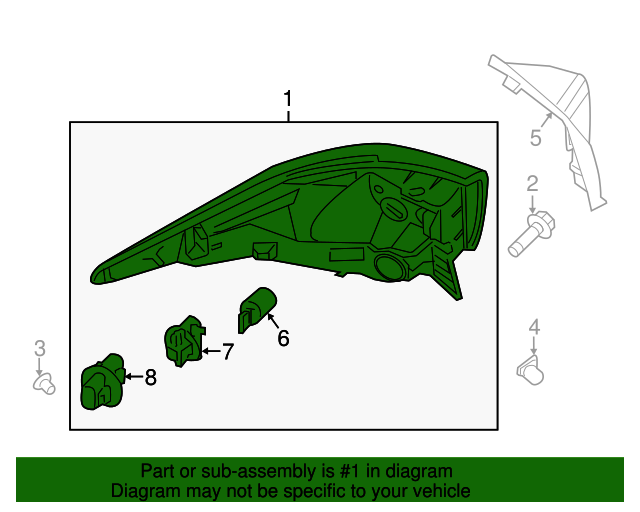 265559NC0A Tail Lamp Assembly 20162020 Infiniti QX60 Infiniti