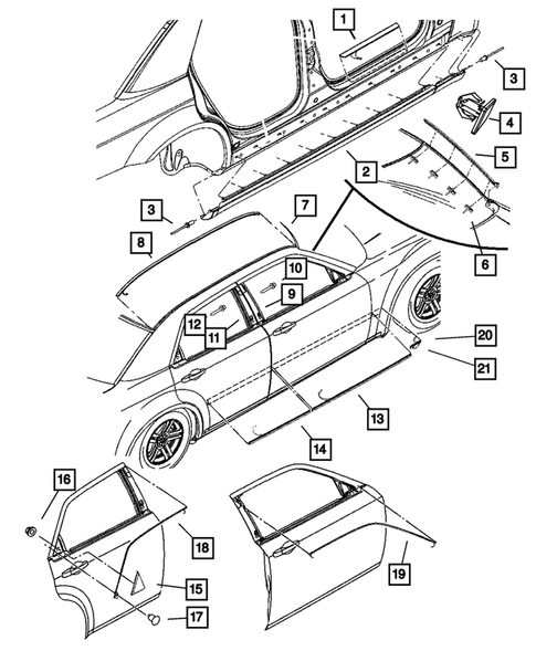 Moldings and Ornamentation for 2008 Dodge Charger #0