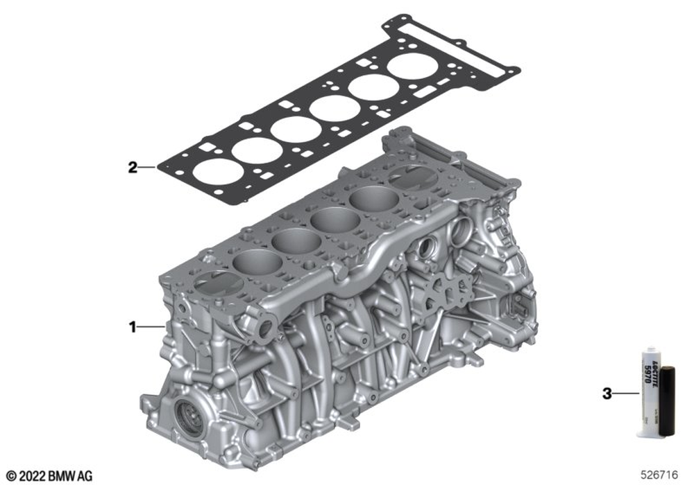 2015-2021 BMW Cylinder Head Gasket 11128654269 | Retail Performance ...