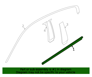 51337456037 - 2020-2024 BMW Belt Molding (51-33-7-456-037) | BMW of ...