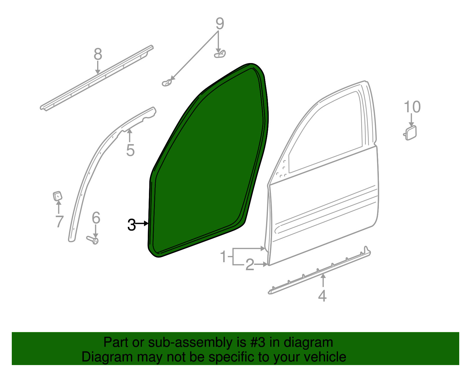 Door Weather-Strip - GM (25707964)
