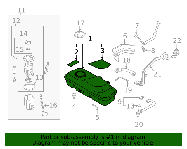 20182021 Mitsubishi Outlander PHEV Fuel Tank 1700B232 Auto Parts