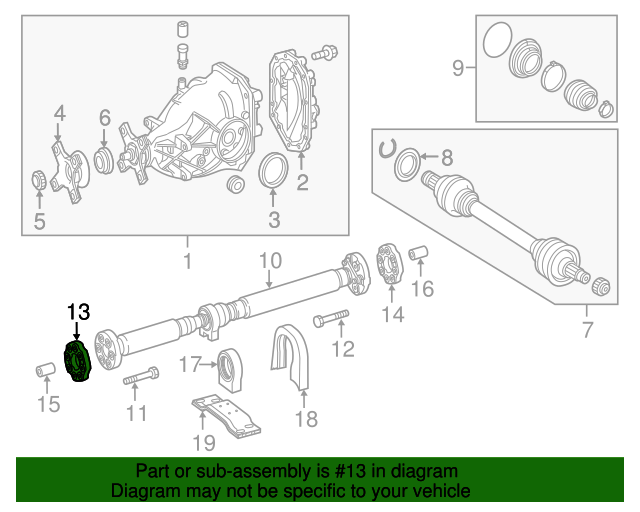 2224100215 Drive Shaft Damper 20152018 MercedesBenz Mercedes