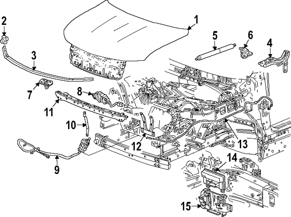 2024-2025 GMC Sierra EV Hood 85559574 GM | GMPartsDirect.com