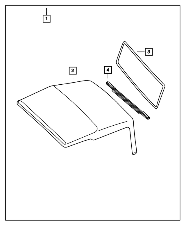 20032006 Jeep Wrangler Soft Top Cover 5JM59SX9AJ My Mopar Parts