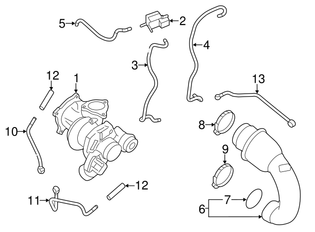 Genuine Turbocharger for 2015-2016 Volvo S60 | Part# 36012484 
