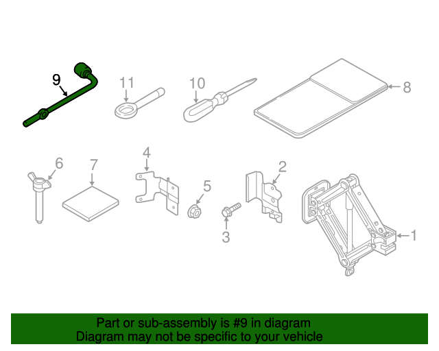 091314H600 Lug Wrench 20152024 Kia Kia.Parts Store