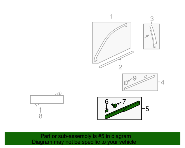 20092012 Chevrolet Traverse OEM NEW 20092012 GM Traverse Front Door