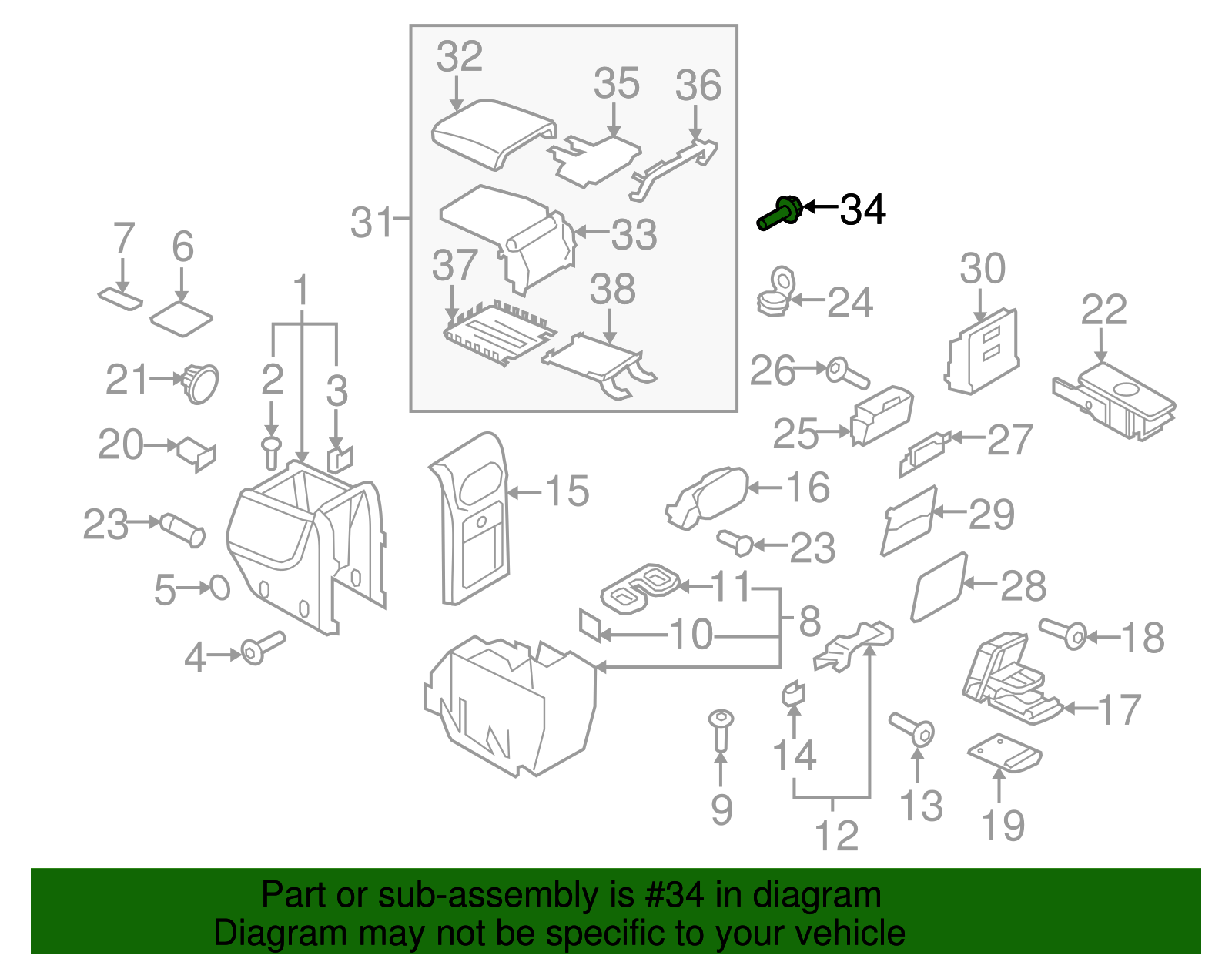 Hinge Bolt - Volkswagen (N-106-402-01)