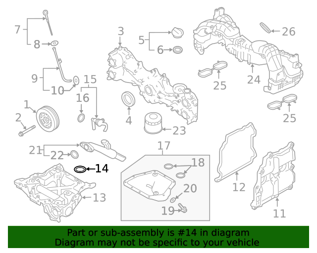 20112022 Subaru Engine Oil Pan Gasket 806932030 Subaru Parts For You