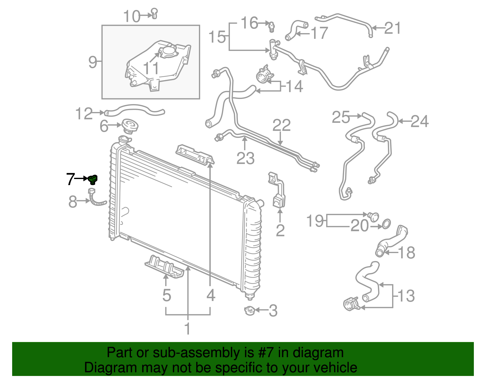 Engine Coolant Level Sensor - GM (19299321)