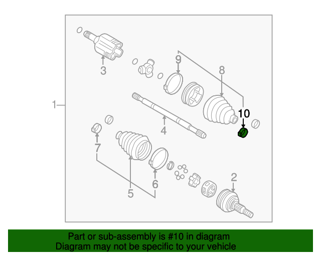 19952019 GM Cv Joint Boot Band 26040573