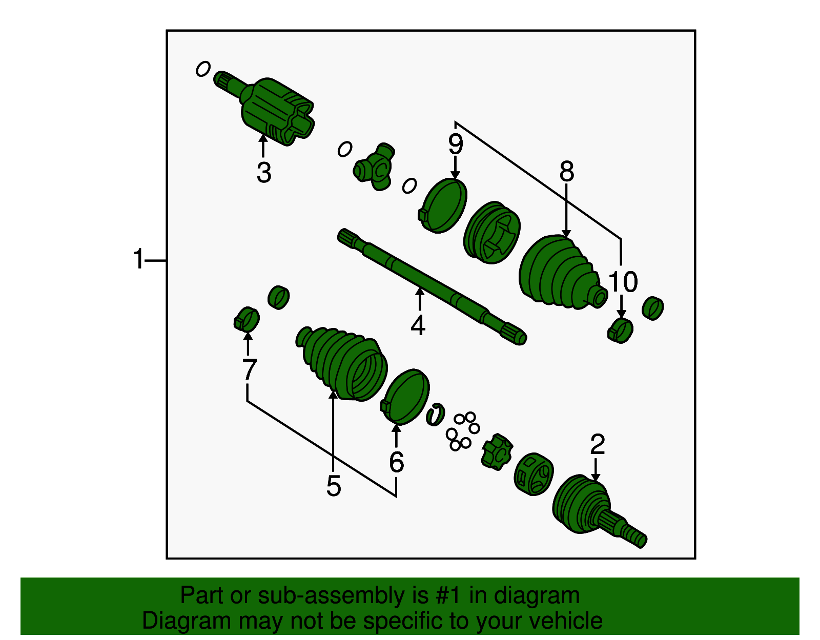 Axle Assembly - GM (19256586)
