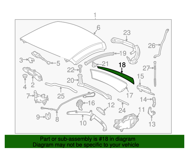 New Genuine Mercedes-Benz Trim Cover 1727950055 OEM