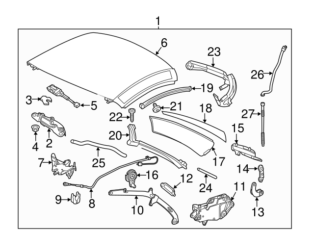 New Genuine Mercedes-Benz Trim Cover 1727950055 OEM