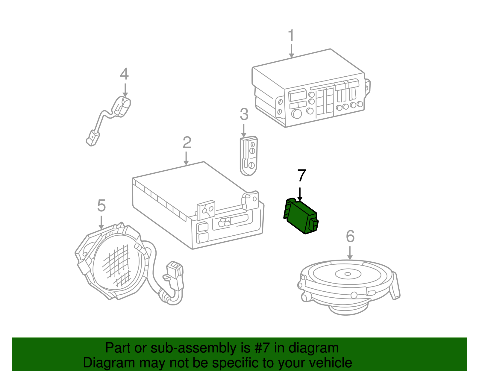 Amplifier Assembly-Rdo Rear Spkr - GM (9378542)