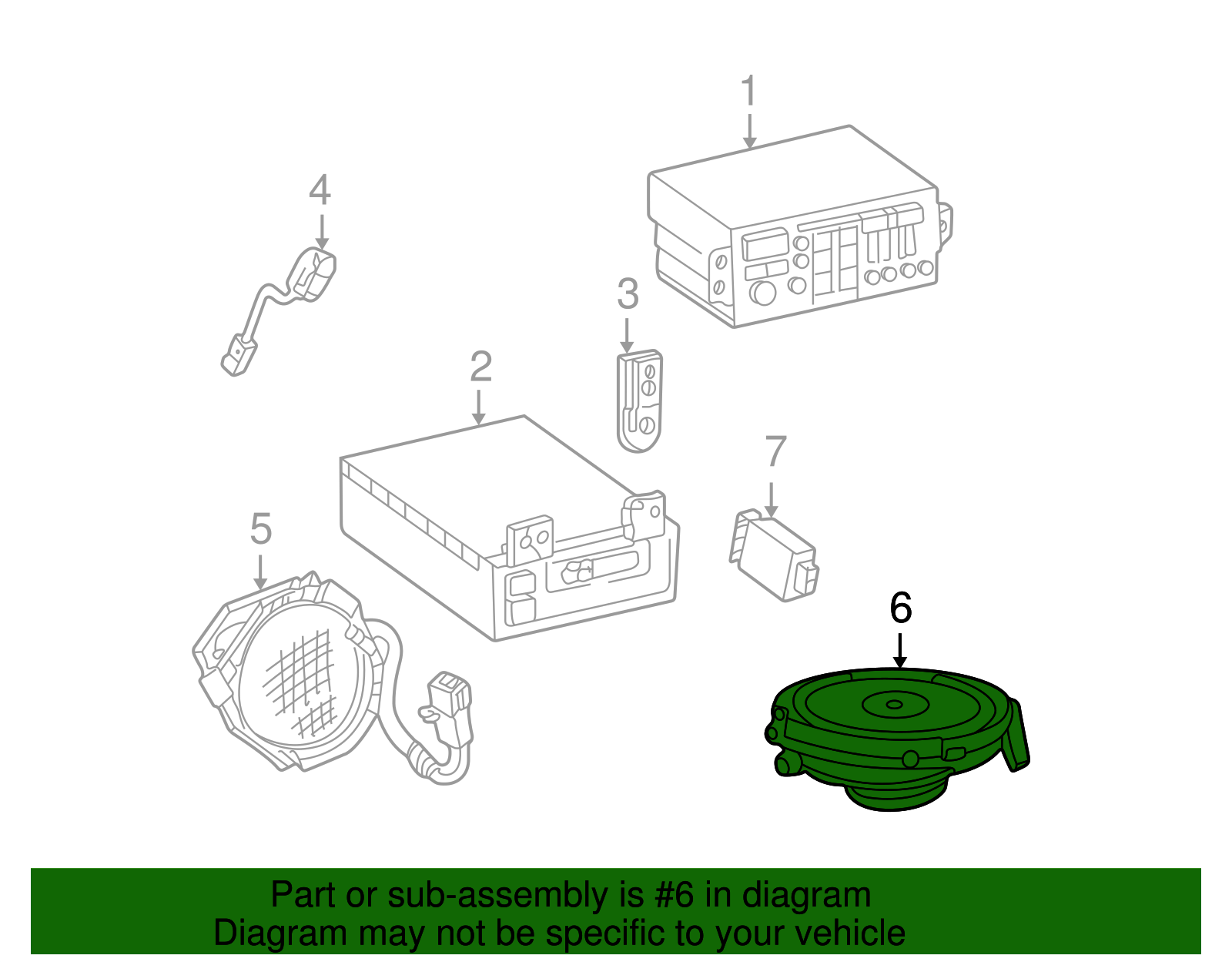 Speaker Pkg-Rdo Rear - GM (9374599)
