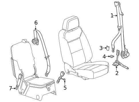 OEM GMC Sierra 1500 Seat Belt Repair Service – Single Stage – Remanufactured In USA