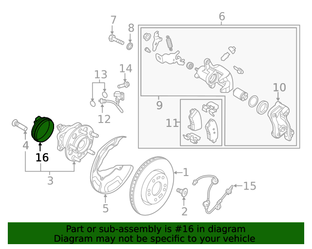 New Front LH or RH ABS Speed Sensor For 2017-2023 Kia Stinger 2WD