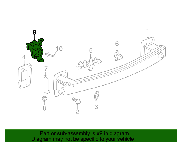 Genuine GM Lamp Bracket 84162909