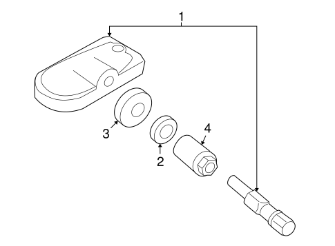 Tire Pressure Monitor Components for 2009 Mazda MX-5 Miata #0