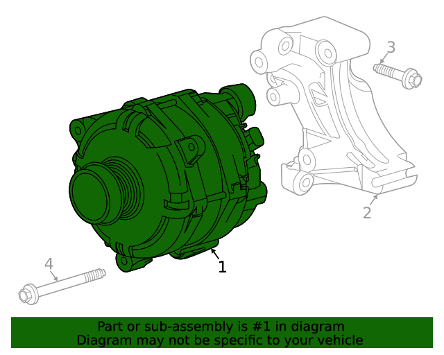 20202022 GM Alternator 13539731 GM