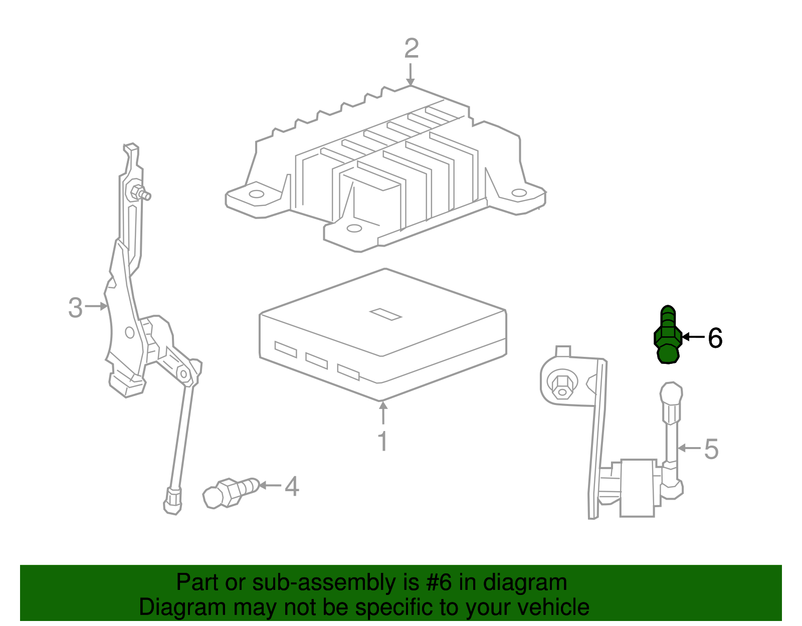 Active Suspension Position Sensor Link Ball Stud - GM (92139230)