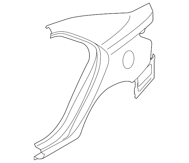 Genuine OEM Quarter Panel Part 715041MC10 Fits 20102013 Kia Forte