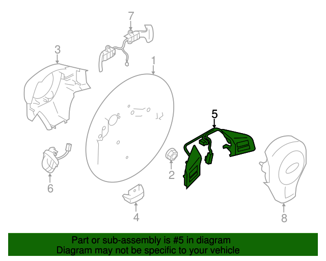 83154AJ440 Cruise Switch 20142016 Subaru Forester World OEM