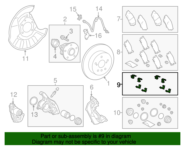 20212022 Toyota Camry Disc Brake AntiRattle Clip 4781633280 Toyota