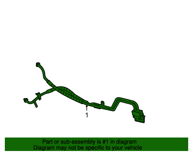 20052007 Chevrolet Corvette Engine Oil Cooler Inlet and Outlet Hose