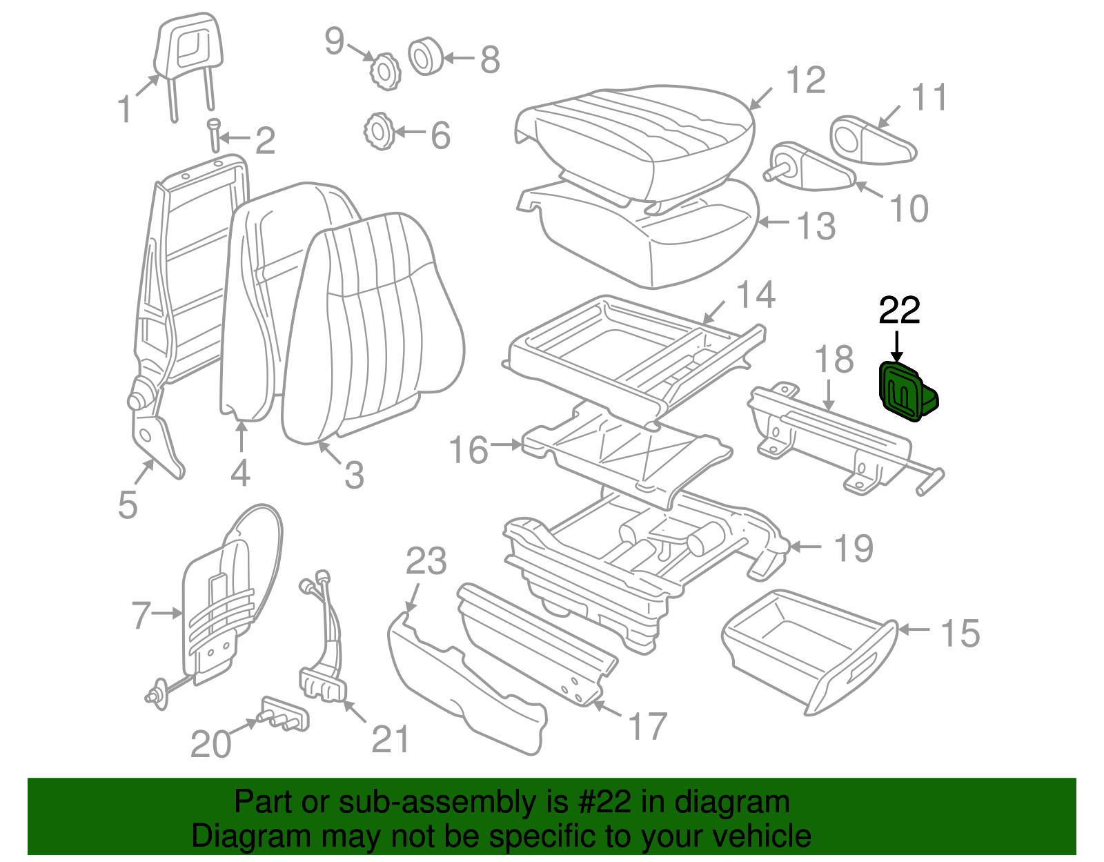 Holder, P/Seat Cup *Graphite - GM (12455868)