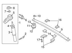 2018-2023 Volvo Leaf Spring 32370041 | OEM Euro Parts