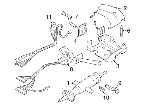 Oem 2001 Buick Century Steering Column Assembly Parts
