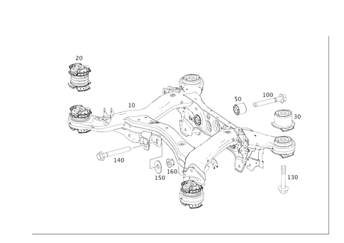 Rear Axle Carrier for 2017 Mercedes-Benz GLE63 AMG S | Mercedes-Benz ...