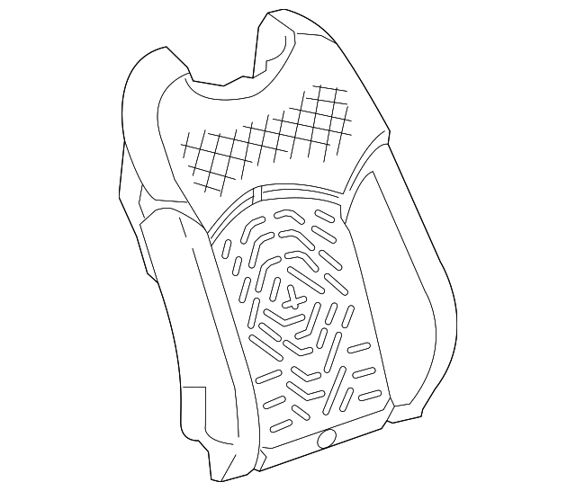 Passenger Side Front Seat Back Pad - GM (84107583)