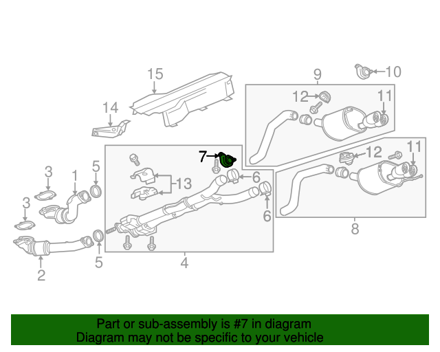 20142019 Chevrolet Corvette Exhaust Pipe Rear Hanger 20968766 GM
