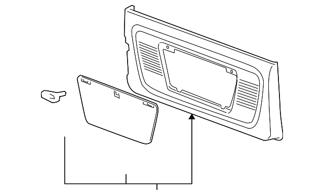 Panel, L/Gate Lower Tr Fin - GM (25949530)