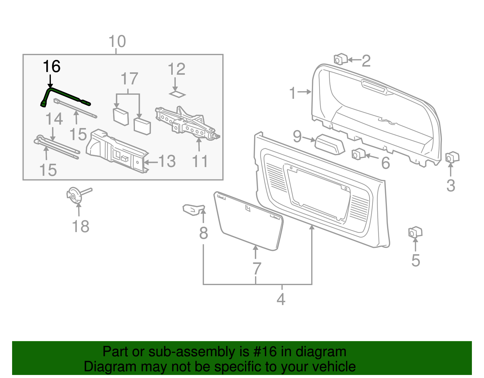 Wheel Wrench - GM (15101403)