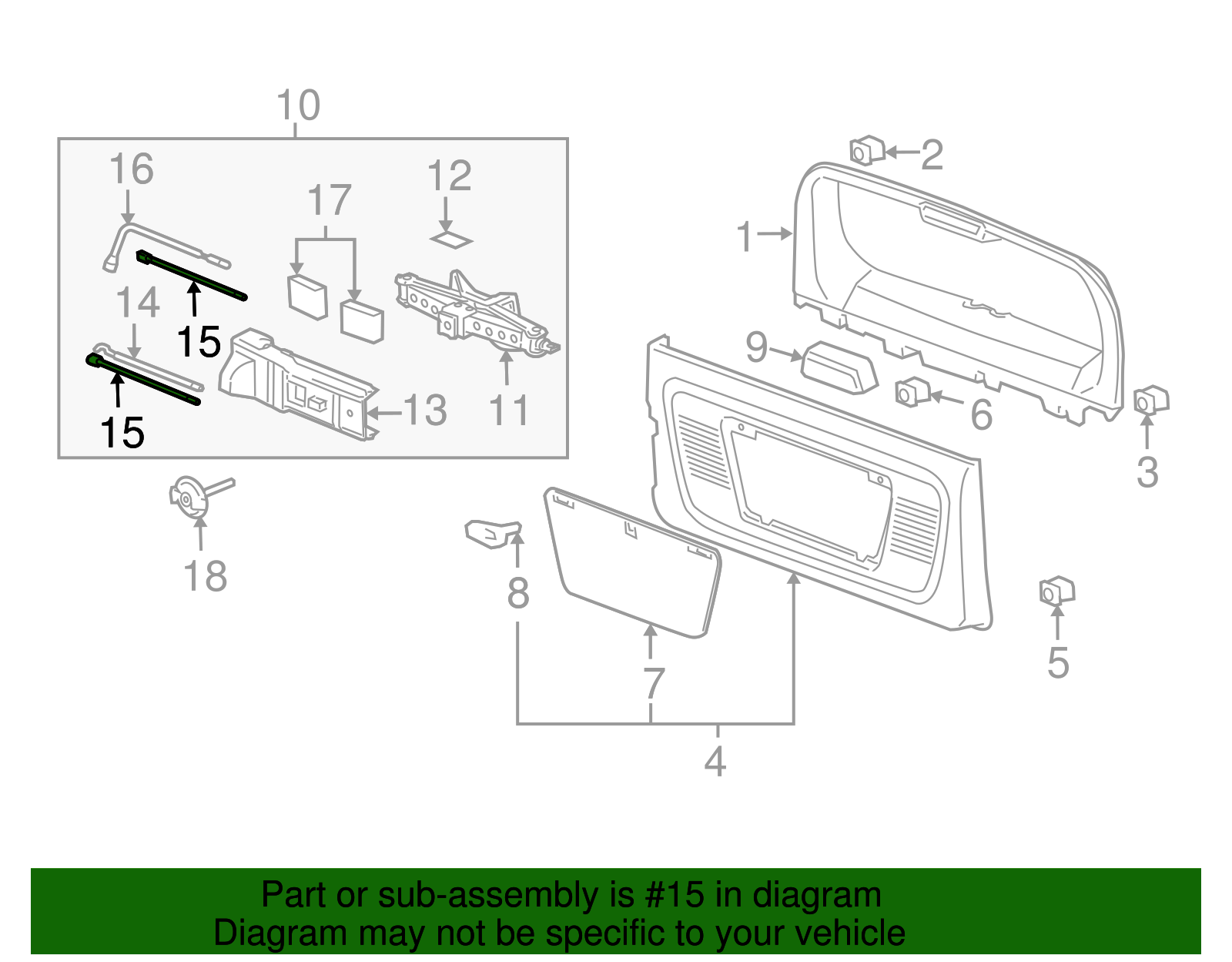 Jack Handle Extension - GM (15101405)