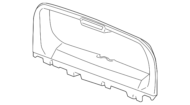Granite Opel Gray Liftgate Upper Trim Finish Panel - GM (15780849)