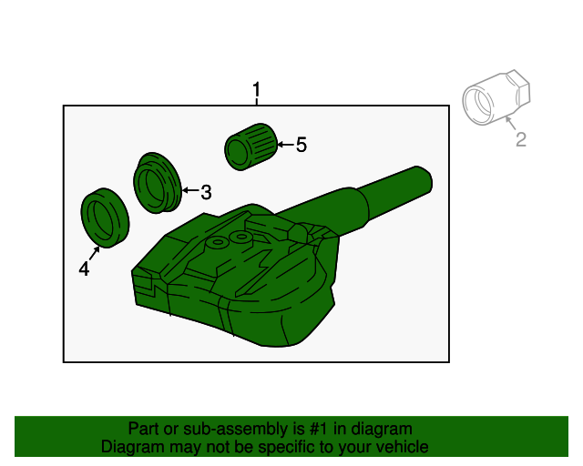 20122020 Mazda Tire Pressure Monitoring System (TPMS) Sensor BHA437