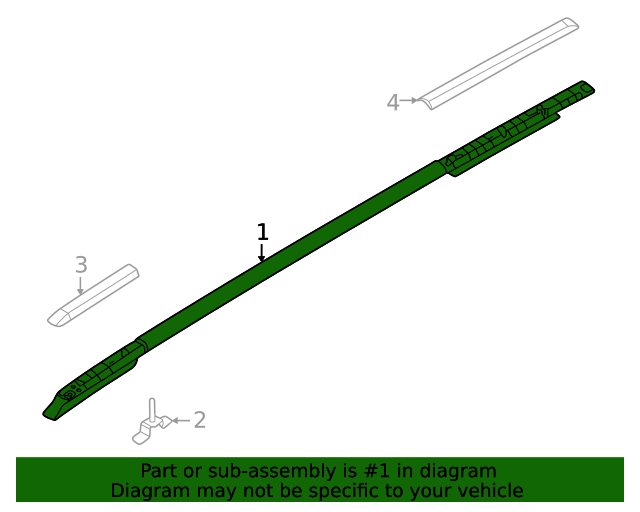 87270R0000 Rack Assembly Roof LeftHand 2022 Kia Carnival Kia
