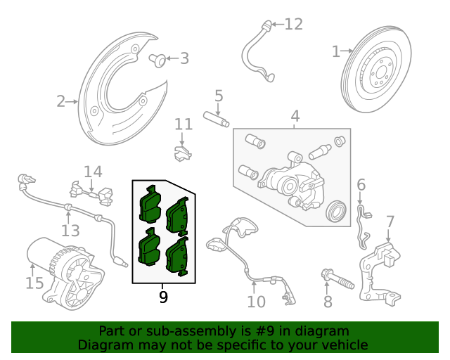 20192020 Jaguar FPace Brake Pads Rear T4A33131 OEM Parts Online
